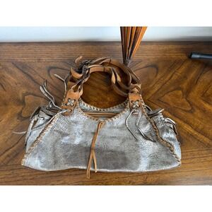 Infinity Firenze  Leather Shoulder Handbag Purse Made In Italy